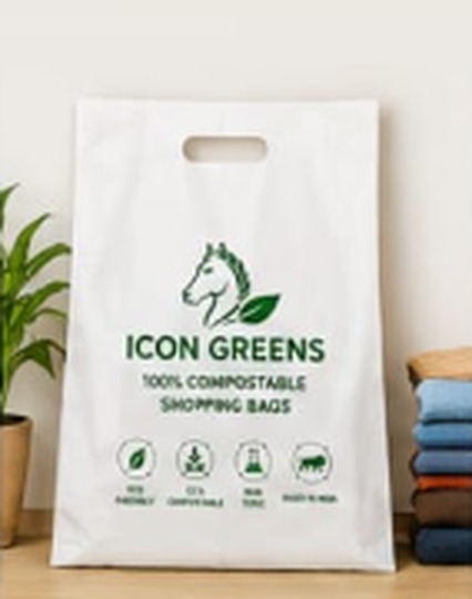 Icon Greens Large compostable bag, 16" X 20"