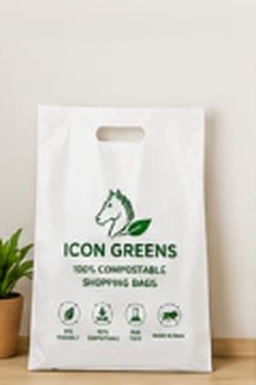 Icon Greens Small compostable bag, 10" X 13"